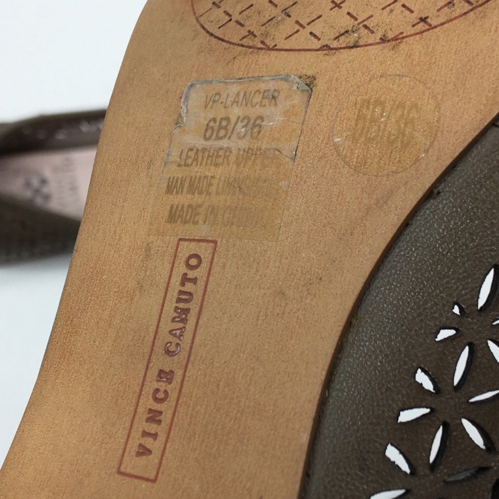 Vince Camuto Lancer Perforated Loafer Flats Size 6 - Picture 5 of 8